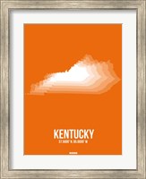Kentucky Radiant Map 3 Fine Art Print