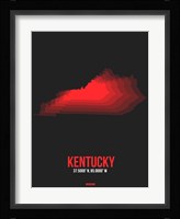 Kentucky Radiant Map 4 Fine Art Print