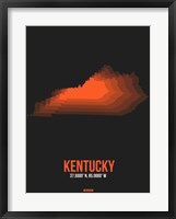 Kentucky Radiant Map 6 Fine Art Print