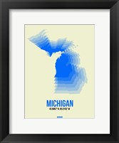 Michigan Radiant Map 1 Fine Art Print