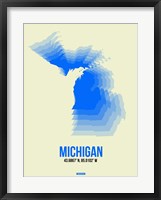 Michigan Radiant Map 1 Fine Art Print