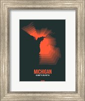 Michigan Radiant Map 5 Fine Art Print