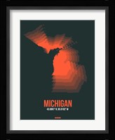 Michigan Radiant Map 5 Fine Art Print