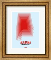 Alabama Radiant Map 2 Fine Art Print