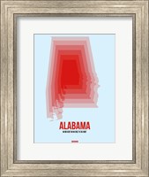 Alabama Radiant Map 2 Fine Art Print