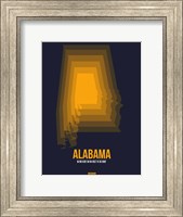 Alabama Radiant Map 5 Fine Art Print
