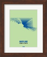 Maryland Radiant Map 2 Fine Art Print