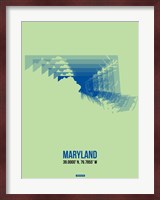 Maryland Radiant Map 2 Fine Art Print