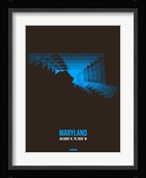 Maryland Radiant Map 4 Fine Art Print