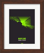Maryland Radiant Map 6 Fine Art Print