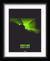 Maryland Radiant Map 6 Fine Art Print