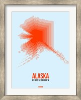 Alaska Radiant Map 1 Fine Art Print