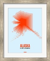 Alaska Radiant Map 1 Fine Art Print