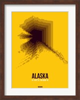 Alaska Radiant Map 3 Fine Art Print