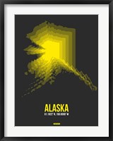 Alaska Radiant Map 4 Fine Art Print