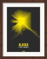 Alaska Radiant Map 4 Fine Art Print