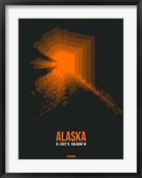 Alaska Radiant Map 6 Fine Art Print