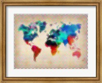 Dotted World Map 1 Fine Art Print