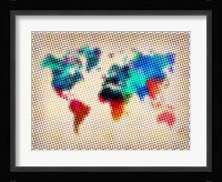 Dotted World Map 1 Fine Art Print
