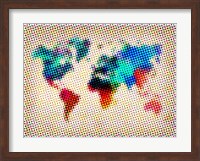 Dotted World Map 1 Fine Art Print