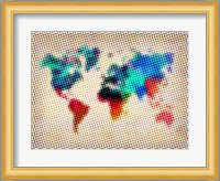 Dotted World Map 1 Fine Art Print