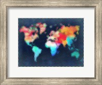 Dotted World Map 2 Fine Art Print