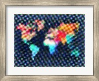 Dotted World Map 2 Fine Art Print