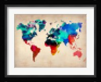 Pixelated World Map Fine Art Print
