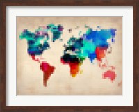 Pixelated World Map Fine Art Print