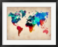 Pixelated World Map Fine Art Print