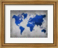 Dotted World Map 3 Fine Art Print