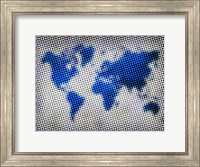Dotted World Map 3 Fine Art Print