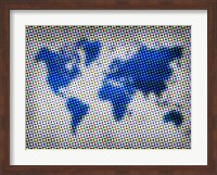 Dotted World Map 3 Fine Art Print