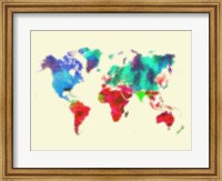 Dotted World Map 4 Fine Art Print