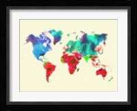 Dotted World Map 4 Fine Art Print