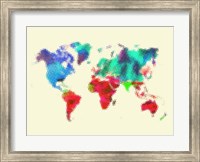 Dotted World Map 4 Fine Art Print