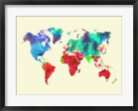 Dotted World Map 4 Fine Art Print