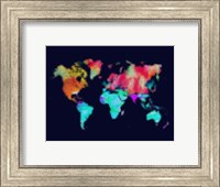 Dotted World Map 5 Fine Art Print