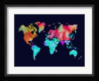 Dotted World Map 5 Fine Art Print