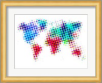 Dotted World Map 6 Fine Art Print