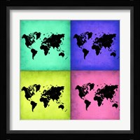 Pop Art World Map 2 Fine Art Print