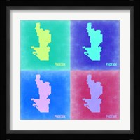 Phoenix Pop Art Map 2 Fine Art Print