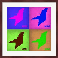 Miami Pop Art Map 1 Fine Art Print