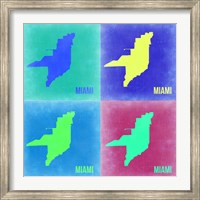 Miami Pop Art Map 2 Fine Art Print