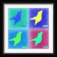 Miami Pop Art Map 2 Fine Art Print