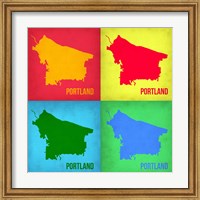 Portland Pop Art Map 1 Fine Art Print