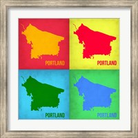 Portland Pop Art Map 1 Fine Art Print