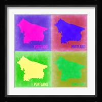 Portland Pop Art Map 2 Fine Art Print