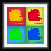 San Francisco Pop Art Map 1 Fine Art Print