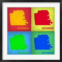 San Francisco Pop Art Map 1 Fine Art Print